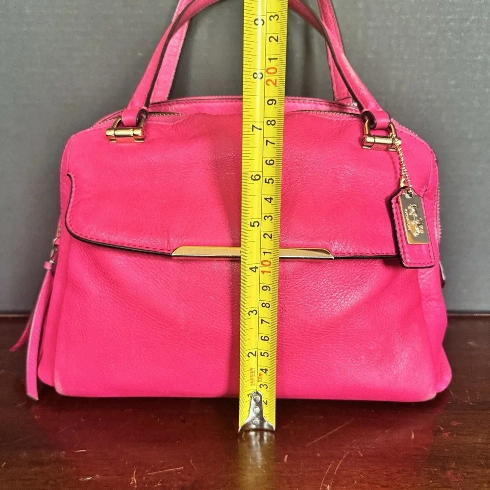 Coach Madison Georgie Small Satchel in Pink Ruby Leather 30081 HTF